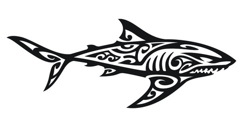 Obraz premium Tribal Shark 2