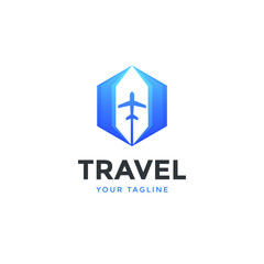 awesome travel logo template design