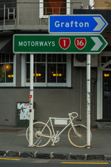 Fototapeta premium ニュージーランド オークランドの街中の標識