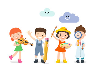 People who want to be children are musicians, scholars, painters, and scientists.