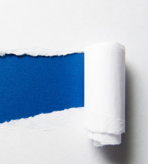 Torn paper with blank space for your message