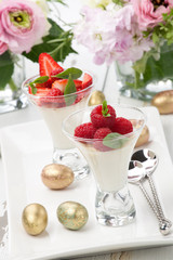 Easter Panna Cotta Desert