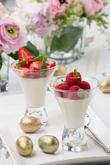 Easter Panna Cotta Desert