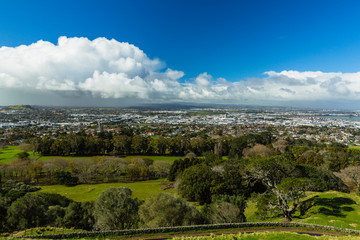 Fototapeta na wymiar ニュージーランド　オークランドのワン・ツリー・ヒルからの眺め