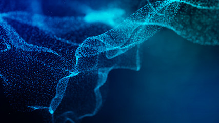 Lights blue background. Abstract creative wallpaper