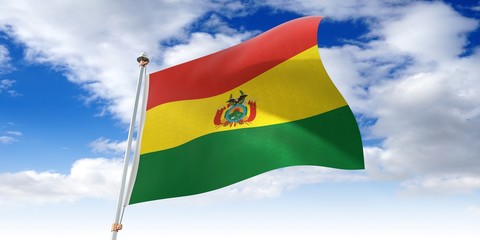 Bolivia - waving flag - 3D illustration