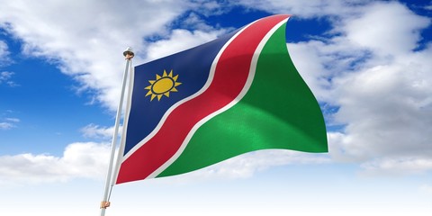 Namibia - waving flag - 3D illustration