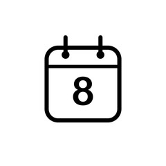 Vector illustration, calendar icon design