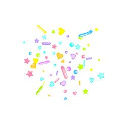 Sprinkles grainy. Cupcake dessert bakery confetti