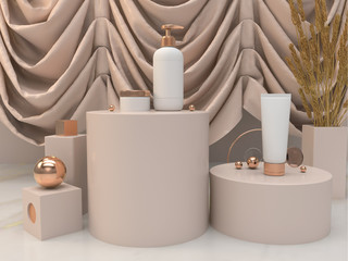 Cosmetic, Abstract  background beauty and spa concept, 3d rendering.