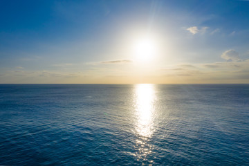 Obraz premium Seychelles drone ocean view sun horizon