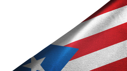 Puerto Rico flag right side with blank copy space