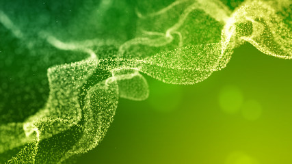 Lights green background. Abstract summer creative wallpaper