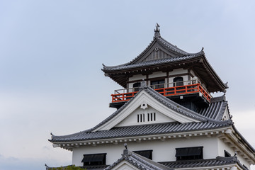Fototapeta na wymiar 写真素材：川之江城、城、天守閣、日本