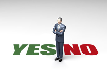 考えるビジネスパーソン