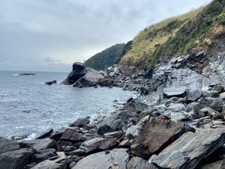 rocks in the sea