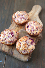 Fresh and warm homemade muffins