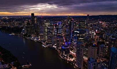 Fototapeta na wymiar Brisbane City Lights