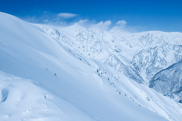 冬の北アルプス