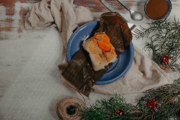 Tamales a traditional food from latin america, traditional food for christmas in latin america.