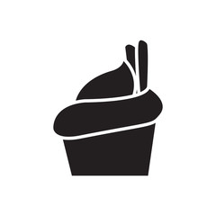 Cupcake, Muffin icon vector