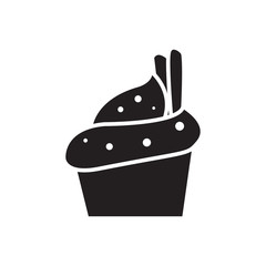 Cupcake, Muffin icon vector