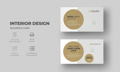 Interior Design Business Card Template