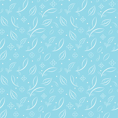 Fototapeta na wymiar Seamless floral pattern background, Vector flower ornament, Hand drawn decorative element, Seamless backgrounds and wallpapers for fabric, packaging, Decorative print, Textile, repeating pattern