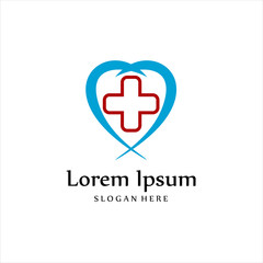 Obraz premium Health medical logo template vector illustration, medical Idea logo design inspiration.