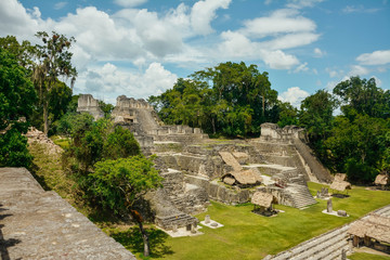 Fototapeta na wymiar Tikal Archaeological National Park.