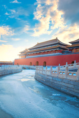 Wumen (Meridian Gate) of the Forbidden City in Beijing, China
