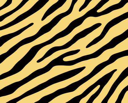 トラ柄の背景素材（黄色と黒）