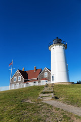 Fototapeta na wymiar Nobska Lighthouse in Falmouth Massachusetts