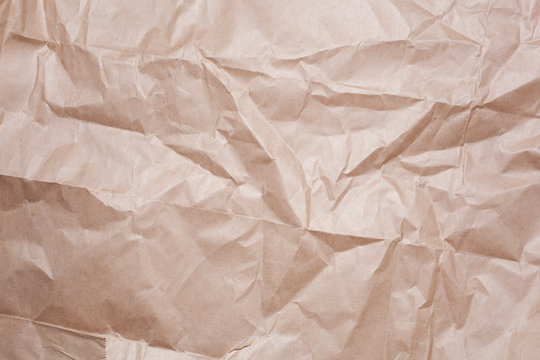  Crumpled brown craft paper
