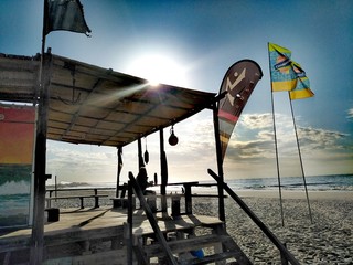 Fototapeta premium flag on pole