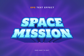 Space game text effect