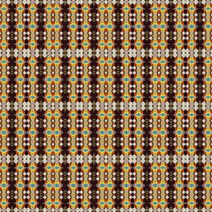 creative repeatable seamless pattern background with very dark blue, very dark pink and golden rod colors. can be used for fashion textile, fabric prints and wrapping paper