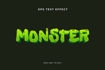 Green monster zombie text effect © pande/visulaco