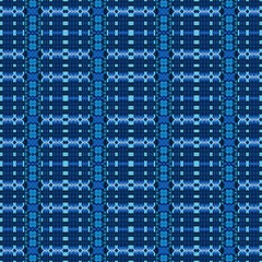 Fototapeta premium repeatable seamless pattern graphic with very dark blue, corn flower blue and strong blue colors. can be used for fashion textile, fabric prints and wrapping paper
