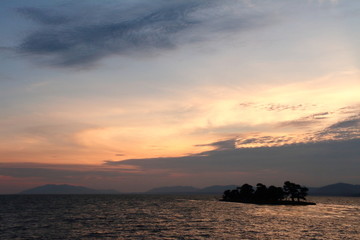 宍道湖の夕焼12