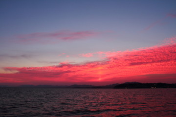 宍道湖の夕焼21