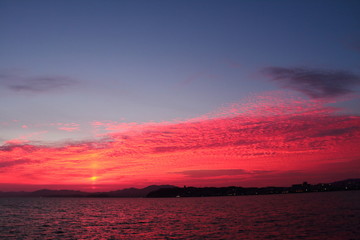 宍道湖の夕焼23