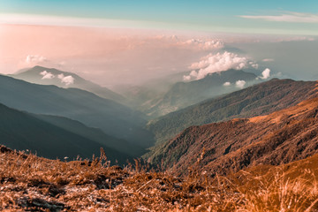 Fototapeta premium Mountains are calling and we must go