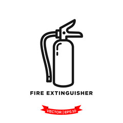 fire extinguisher icon vector logo template