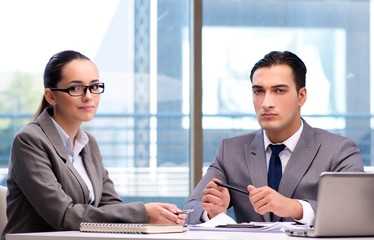 Businesspeople having discussion in the office