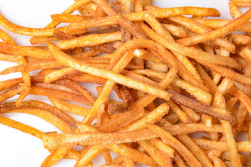 fried Banana Snack on white background
