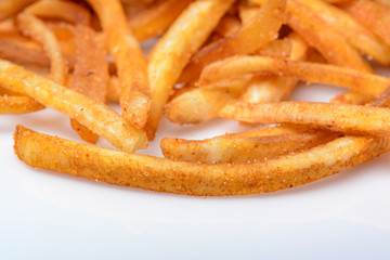 fried Banana Snack on white background