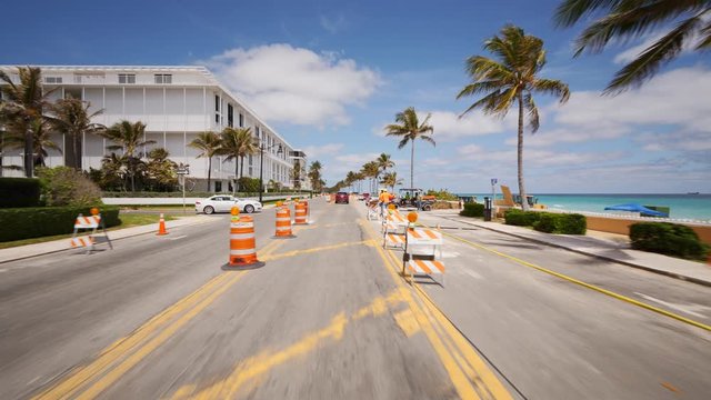 S Ocean Boulevard road construction West Palm Beach FL