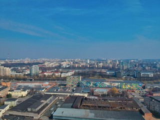 Obraz premium Aerial view of Minsk, Belarus