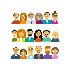 Group of people, background for your design